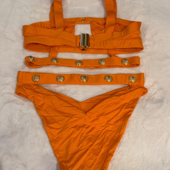 New! SET Monica Hansen Beachwear MHB Rich and Fab Bikini Orange 31437 - Picture 4 of 13